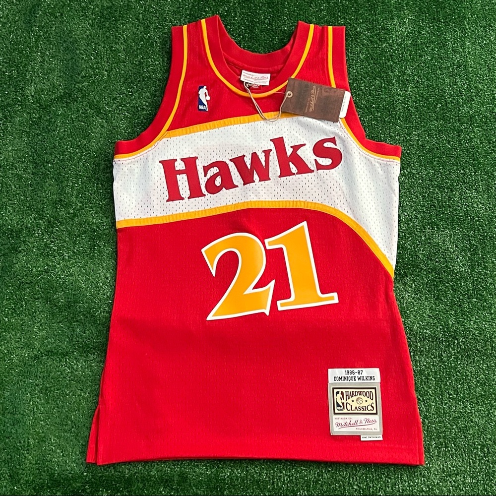Dominique Wilkins Mitchell & Ness Hawks Jersey
